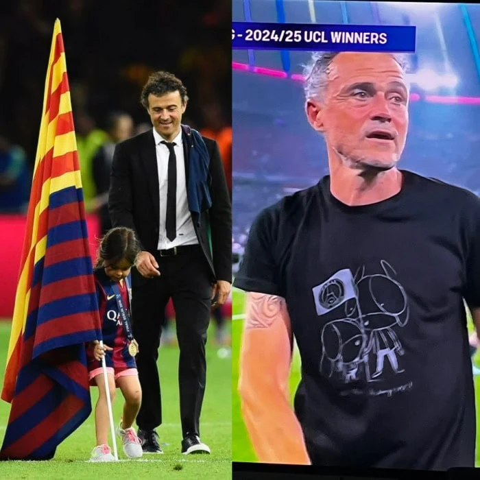 راز لباس انریکه در جشن قهرمانی psg 