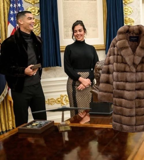 پالتوی خز گران قیمت جورجینا رودریگز